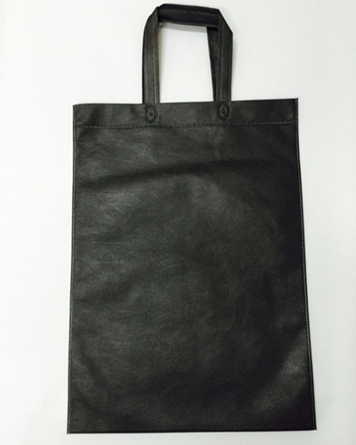 부직포 손잡이 가방 쇼핑백(블랙)70g 심플한 루프 끈 손잡이 고급 가방2가지 사이즈50매 단위