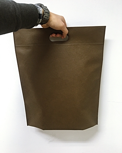 부직포 타공 쇼핑백 가방 (브라운)[재질:부직포70g]6가지 사이즈(바닥있음)100매 단위