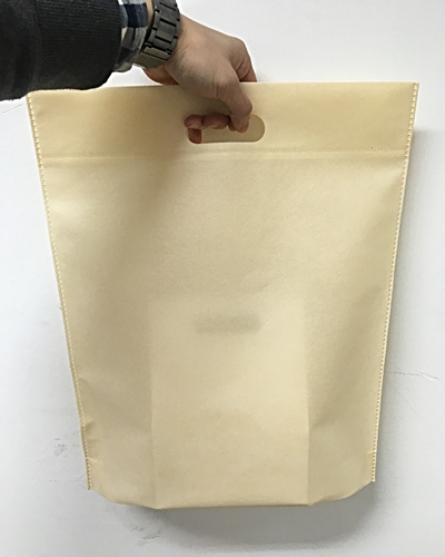 부직포 타공 쇼핑백 가방 (아이보리)[재질:부직포70g]5가지 사이즈(바닥있음)100매 단위