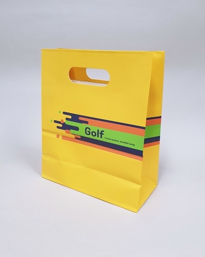 손잡이 링 타공 종이 봉투 가방 쇼핑백(스윙)골프 공 박스 선물 포장[200매 단위]