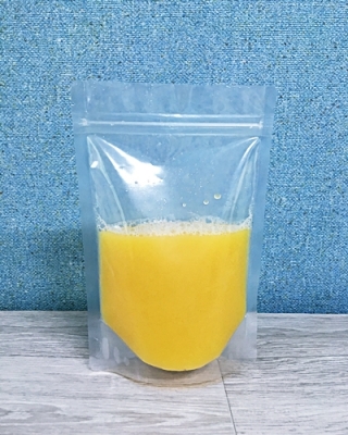 PET 지퍼 스텐드투명 파우치 스탠딩 음료 소분용 주스 쥬스팩 생식 액체류 포장8가지 사이즈(세로형,가로형)[100매 단위]